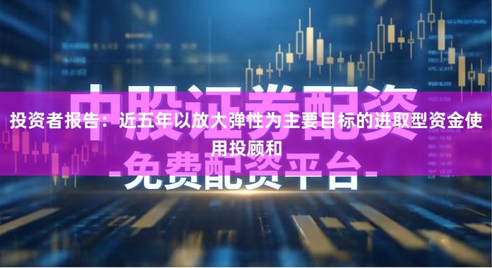 投资者报告:近五年以放大弹性为主要目标的进取型资金使用投顾和