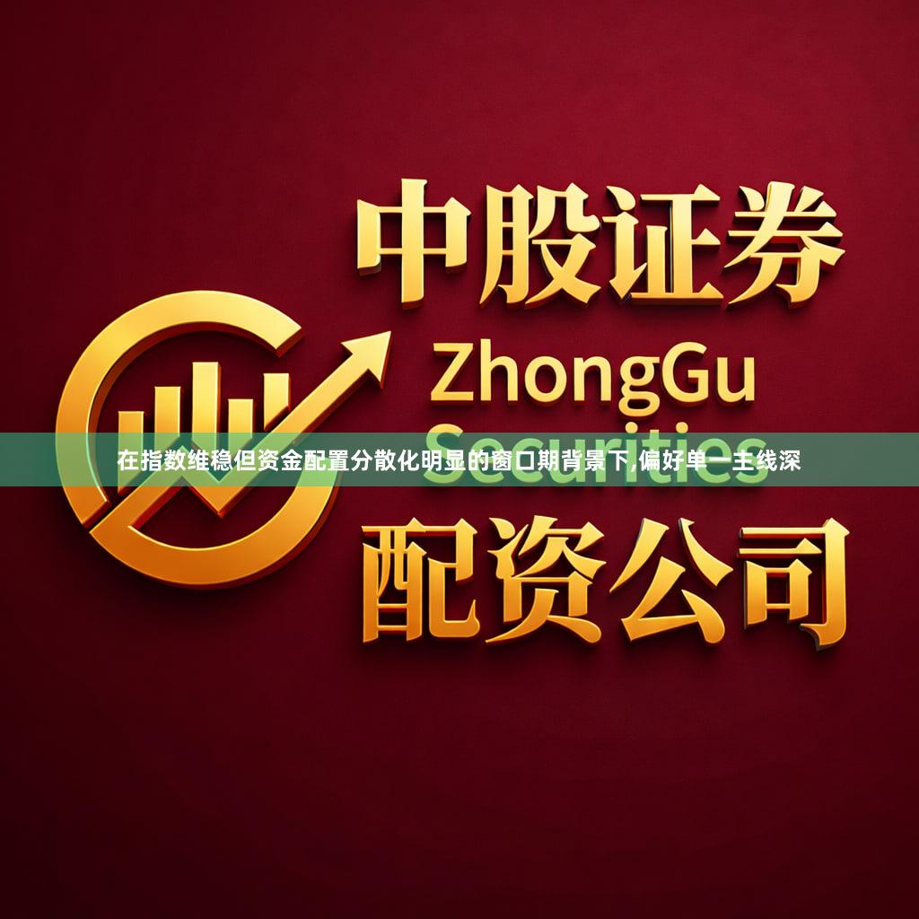 在指数维稳但资金配置分散化明显的窗口期背景下,偏好单一主线深