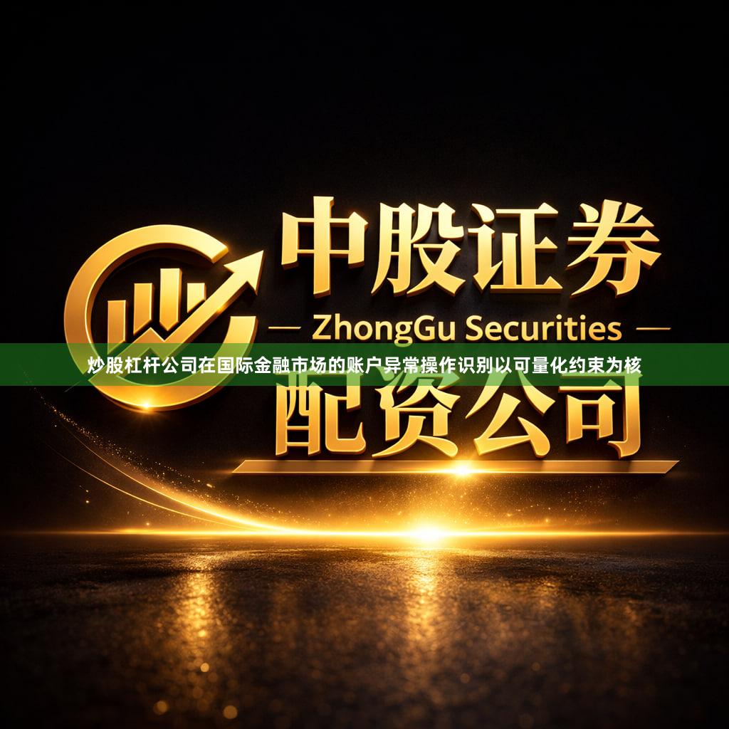 炒股杠杆公司在国际金融市场的账户异常操作识别以可量化约束为核