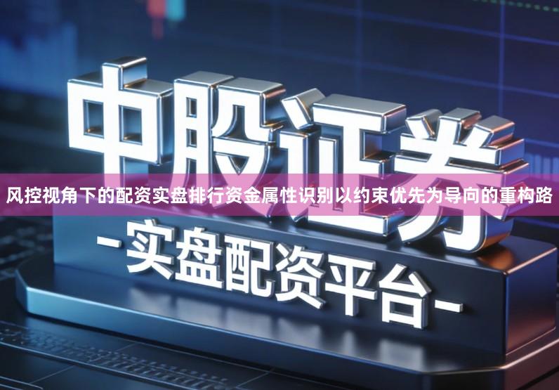 风控视角下的配资实盘排行资金属性识别以约束优先为导向的重构路
